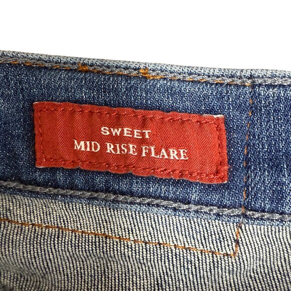 LUCKY BRAND "Luckly Legend" Women's NWOT Studded Sweet Mid Rise Flare | Size 6 - Picture 12 of 16